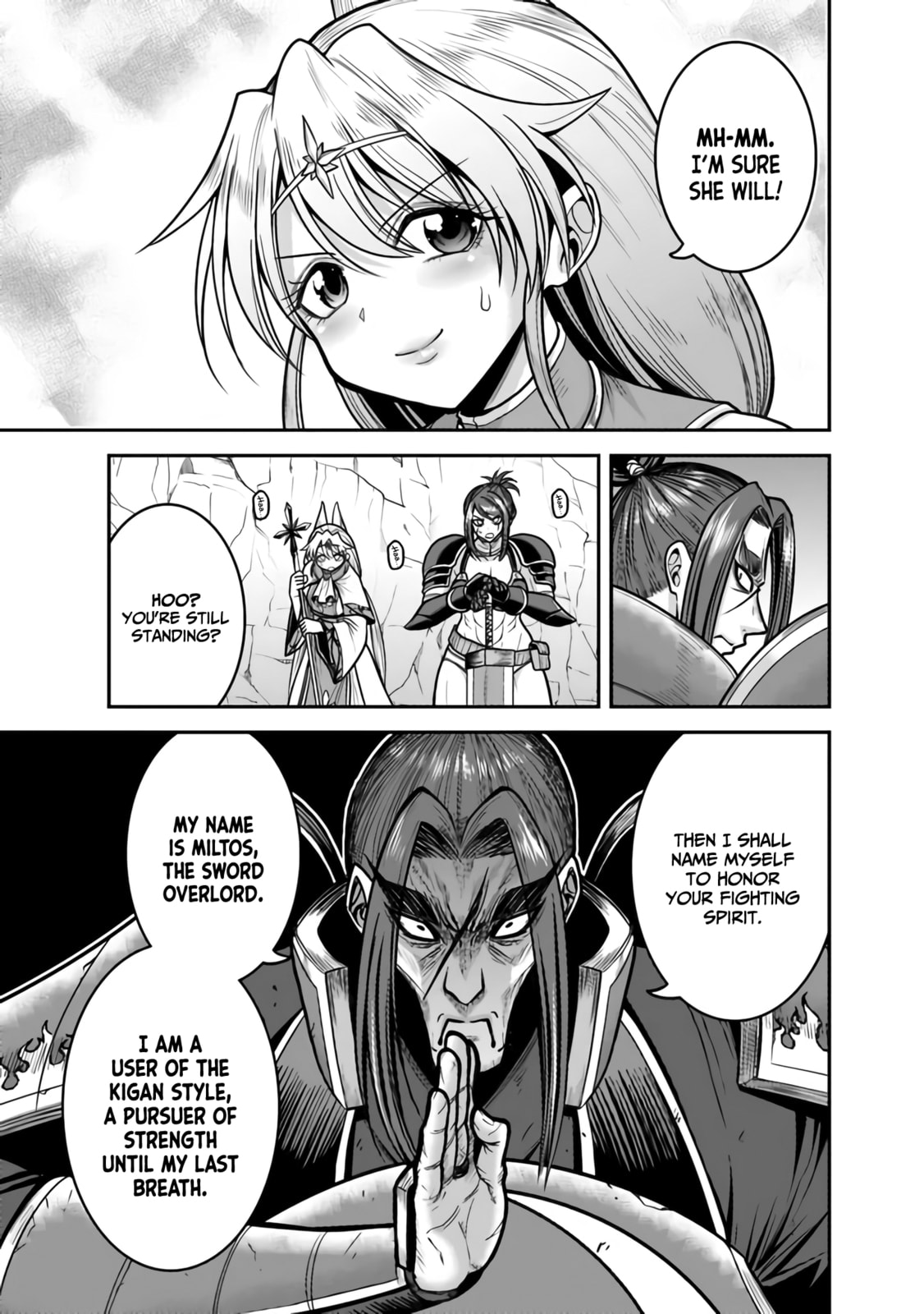 The Mighty Wielder of the Magic Sword, The Sword Warlord Miltos Attacks! page 31